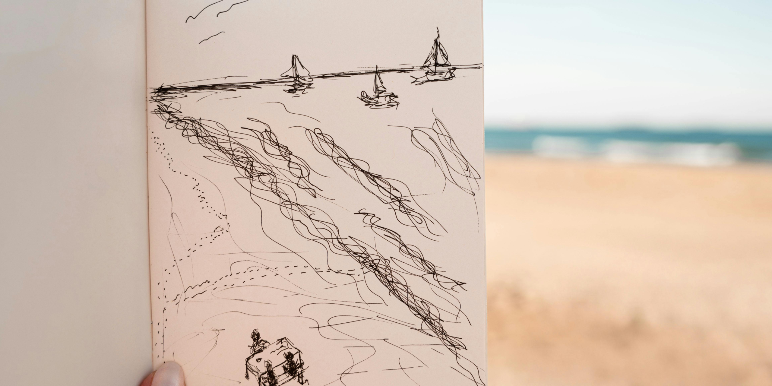 frcordella writing by the seaside